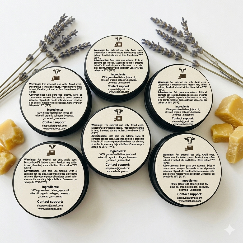 Tallow Balm - Face Balm - 100% Tallow Beef